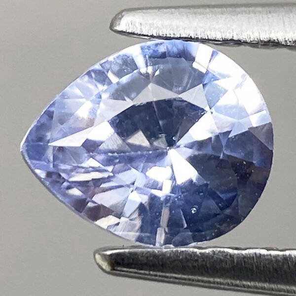1 0.65ct Sapphire Natural 100% Beautiful Blue Faceted Pear Cut G