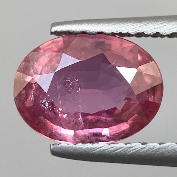 1 1.11ct Sapphire Natural Pink Oval Faceted Eye Clean Loose Gem From Sri Lanka