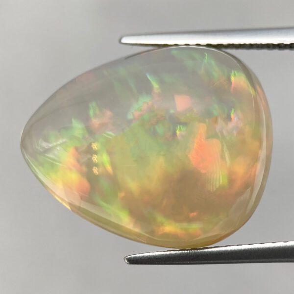 1 15.63ct Ethiopian Opal Welo Natural Oval Cabochon Fire 19.3 X