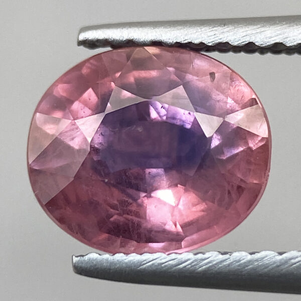 1 2.10ct Sapphire Natural Pinkish Purple Oval Faceted Loose Gem