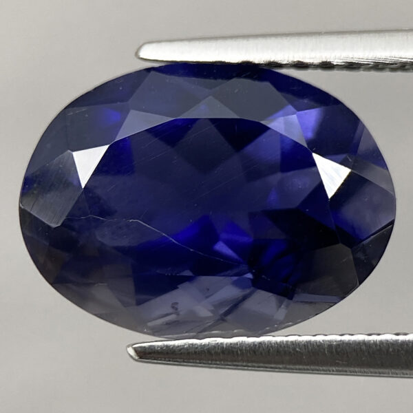 1 Natural Iolite 3.33ct Beautiful Violet Blue Oval Faceted AAA G