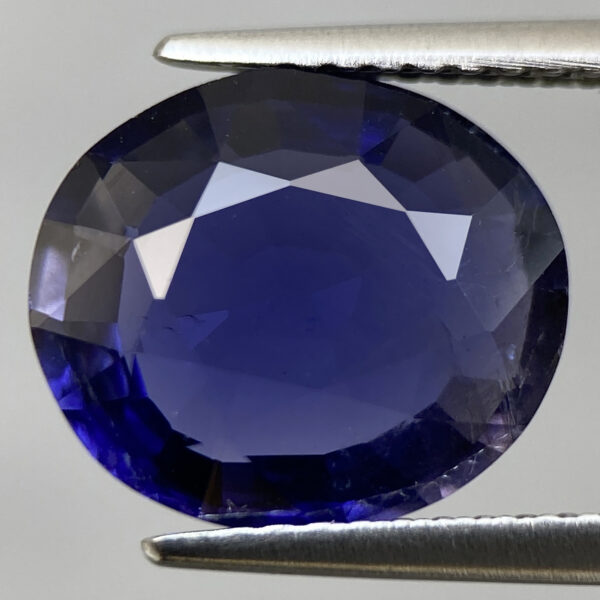 1 Natural Kyanite 3.30ct Beautiful Deep Blue Oval Cut Vivid Gemstone From Brazil