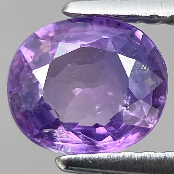 2 1.05ct Sapphire Natural Purple Luster Oval Faceted Loose Gem F