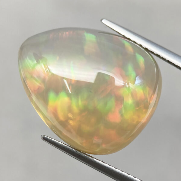 2 15.63ct Ethiopian Opal Welo Natural Oval Cabochon Fire 19.3 X