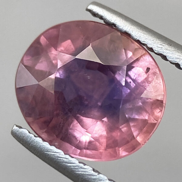 2 2.10ct Sapphire Natural Pinkish Purple Oval Faceted Loose Gem