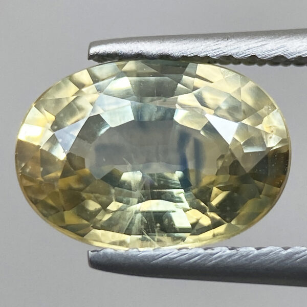 2 2.39ct Sapphire Natural 100% Yellow Oval Faceted 9.3 X 6.6 mm