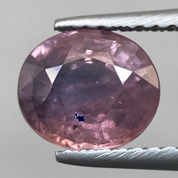 2 2ct Sapphire Natural Pinkish Purple Oval Faceted 7.8 X 6.8mm G