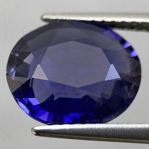 2 Natural Kyanite 3.30ct Beautiful Deep Blue Oval Cut Vivid Gemstone From Brazil