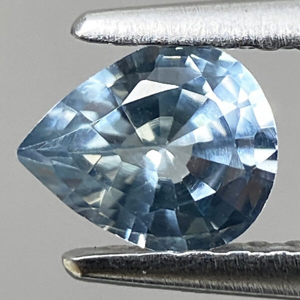 2 0.50ct Sapphire Natural 100% Vivid Blue Rare Faceted Pear Cut