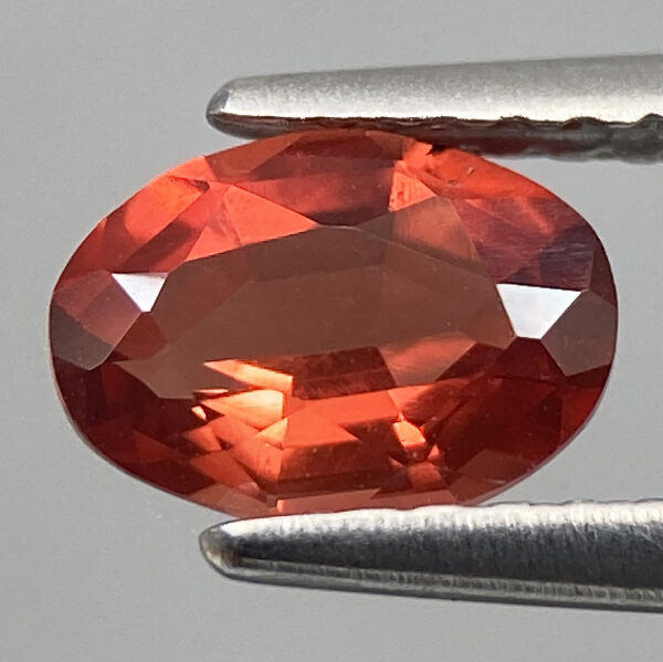 3 0.60ct Natural Orangish Red Andesine Unheated Oval Cut Loose Gem From Brazil