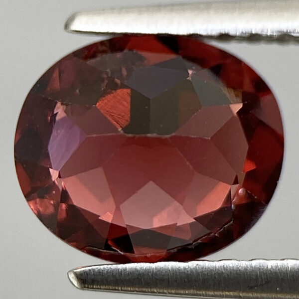 3 1.70ct Rhodolite Garnet Natural Luster Oval Vivid Red Gemstone
