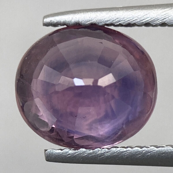 3 2.10ct Sapphire Natural Pinkish Purple Oval Faceted Loose Gem