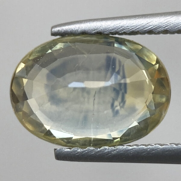 3 2.39ct Sapphire Natural 100% Yellow Oval Faceted 9.3 X 6.6 mm