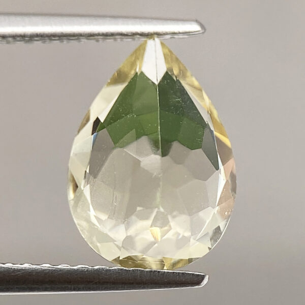 3 2.55ct Natural Yellow Beryl Unheated Luster Pear Cut Loose Gemstone From Brazil
