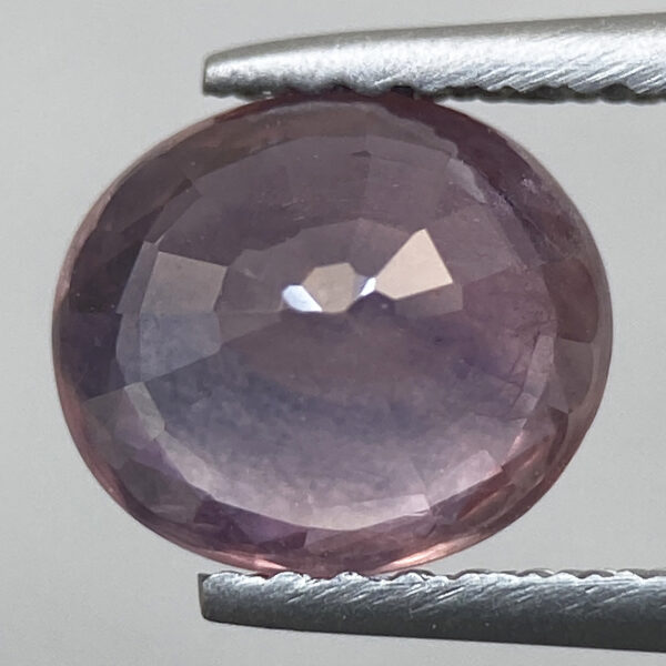 3 2ct Sapphire Natural Pinkish Purple Oval Faceted 7.8 X 6.8mm G