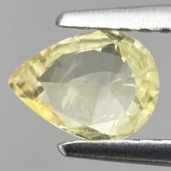 3 0.58ct Natural Sapphire Yellow Precious Pear Faceted Gemstone