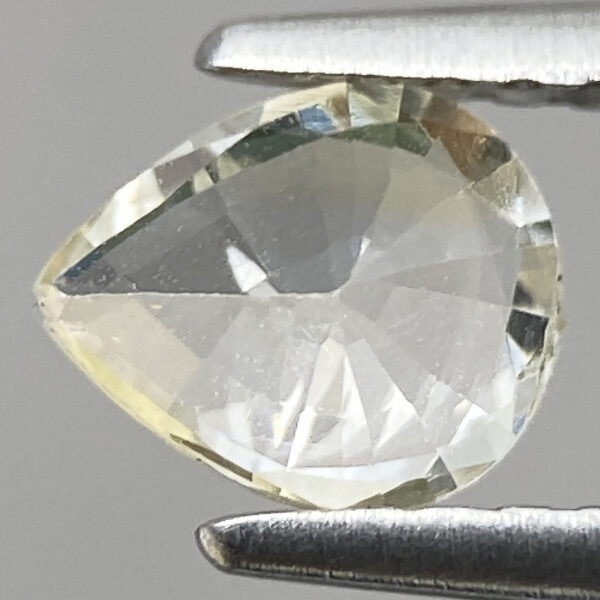 3 0.60ct Natural Sapphire Yellow Luster Pear Faceted VVS Gemston