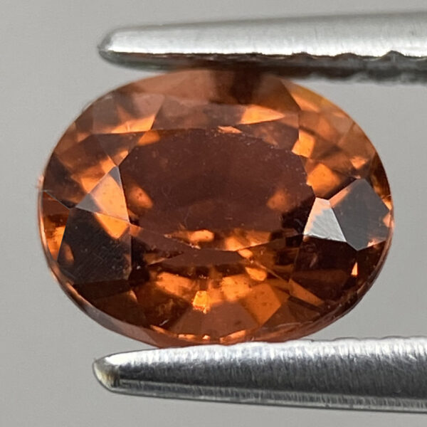 2 0.95ct Tourmaline Natural Red Orange Faceted Oval Cut Loose Ge