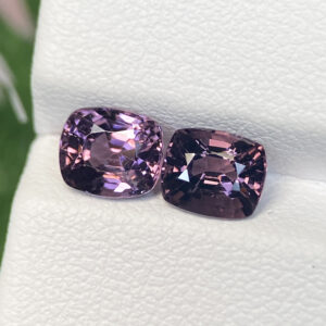 Pink Purple Spinel 2.44ct – 6 X 5.5mm Pair