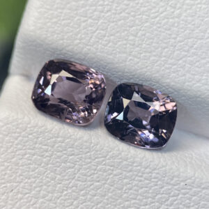 Pink Violet Spinel 2.70ct – 7 X 6mm Pair