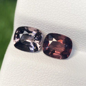 Pink Red Spinel 3.10ct – 8 X 7mm Pair