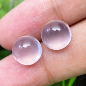 Rose Quartz 11.72ct – 11 MM Pair