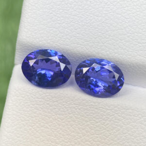 Blue Tanzanite 3.22ct – 9 X 7 MM Pair