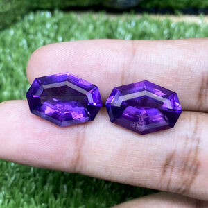 Purple Amethyst 19.40ct – 18.2 X 13 MM Pair