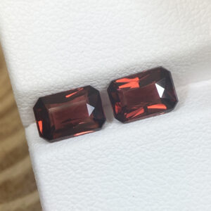 Red Rhodolite Garnet 2.84ct – 7.4 X 5.1 MM Pair