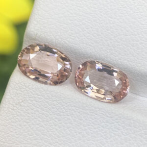 Orange Pink Tourmaline 2.88ct – 9.1 X 6.2 MM Pair